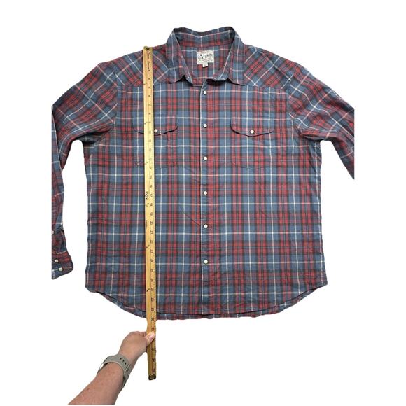 Lucky Brand Saturday Stretch Shirt Mens XXL Button Up Pearl Snap Western Casual - Picture 3 of 10